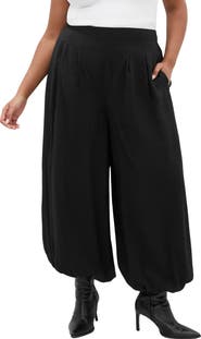 City Chic Flow Wide Leg Pleated Pants