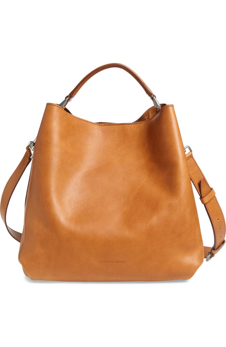 Dries Van Noten Leather Bucket Bag, Main, color,