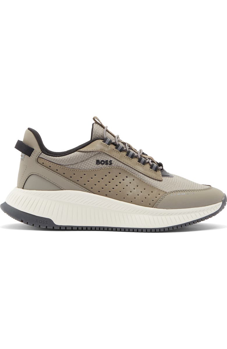 BOSS TTNM EVO Runn Sneaker, Alternate, color, Beige/ Khaki