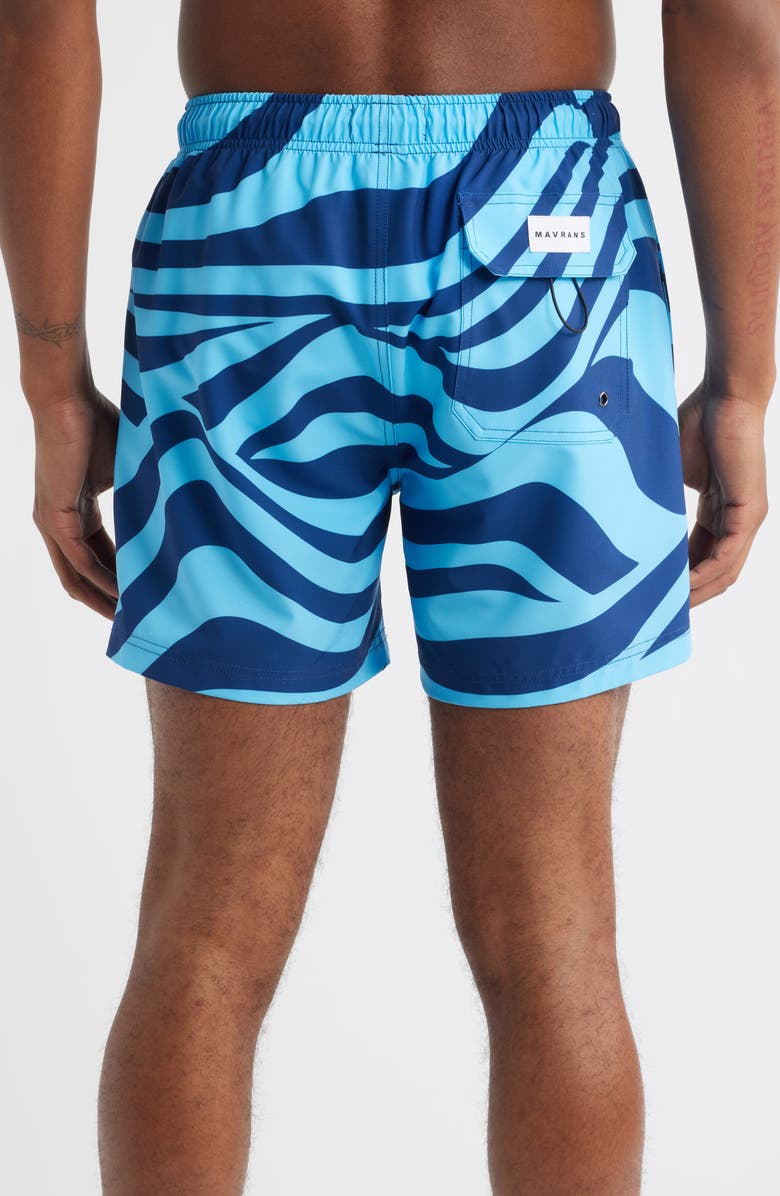 MAVRANS Wave Waterproof Swim Trunks, Alternate, color, Blue