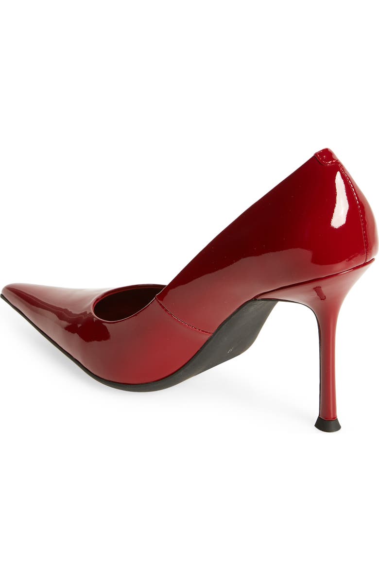 Jeffrey Campbell Risktaker Pointed Toe Pump, Alternate, color, Cherry Red Patent