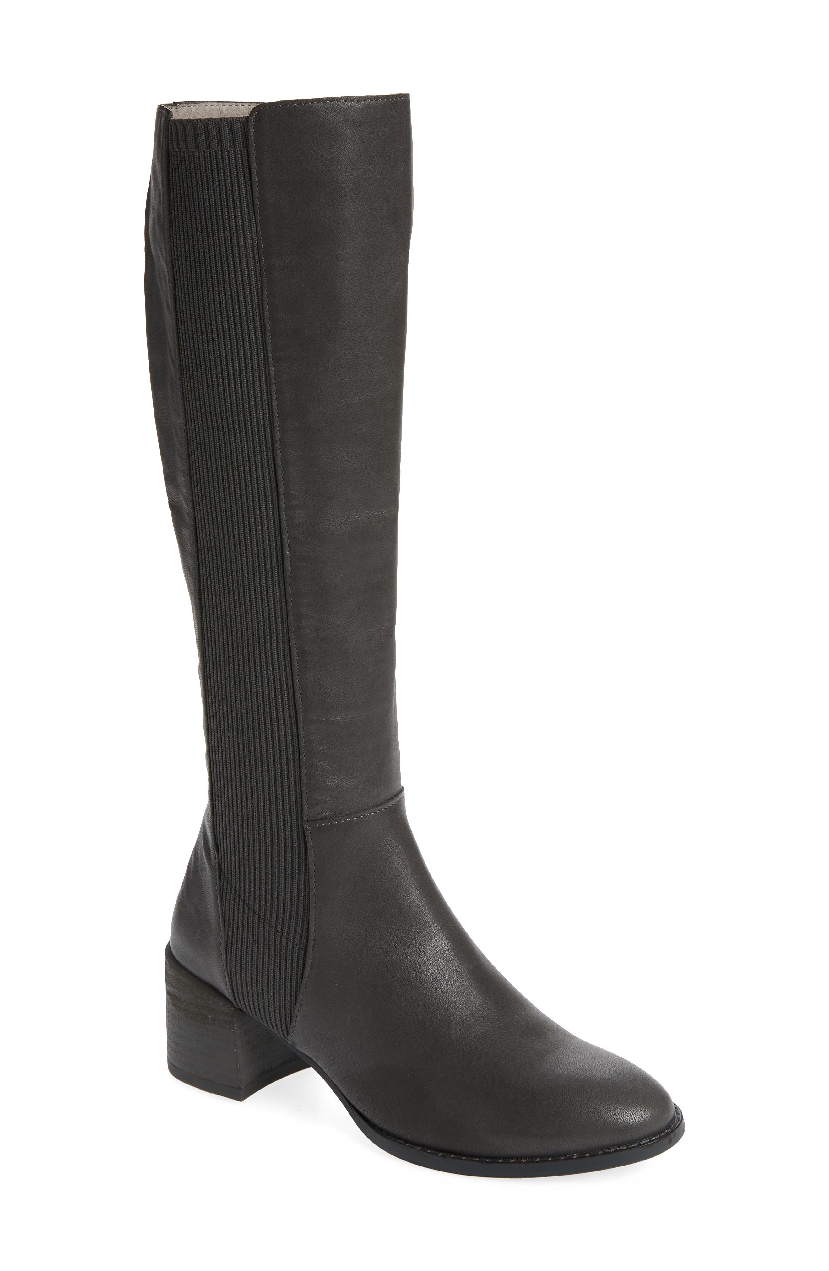 Destry Knee High Boot, Main, color, GRAPHITE