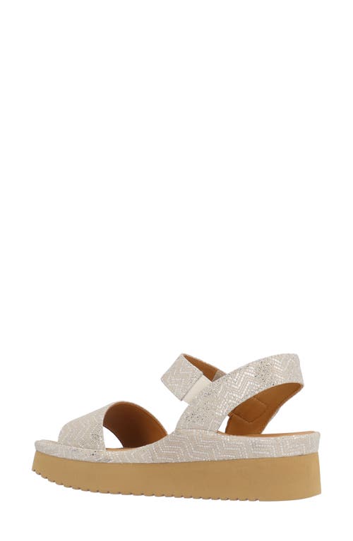 L'amour Des Pieds Abrilla Slingback Platform Sandal In Taupe