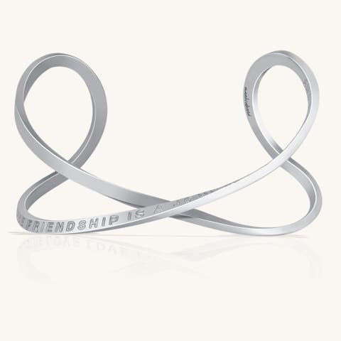 A True Friendship Is A Journey Without An End - Infinity Cuff