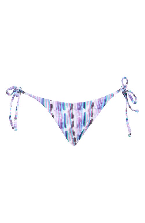 Becca Print Tie Side Bikini Bottoms In Reflection