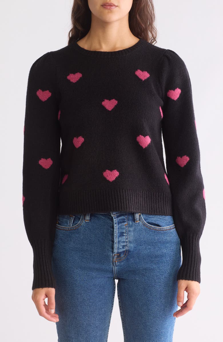 Splendid Adeline Heart Sweater, Main, color,
