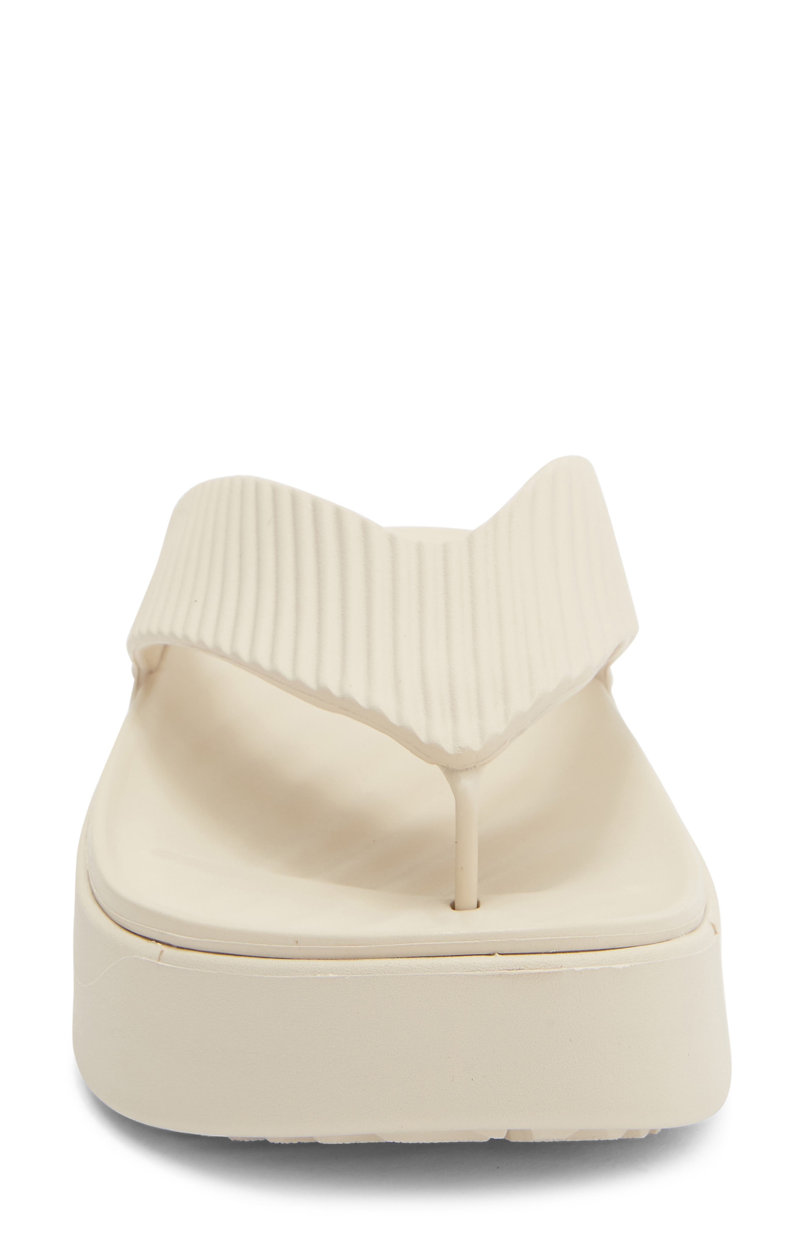 CROCS Getaway Groove Platform Flip Flop, Alternate, color, Sandstone