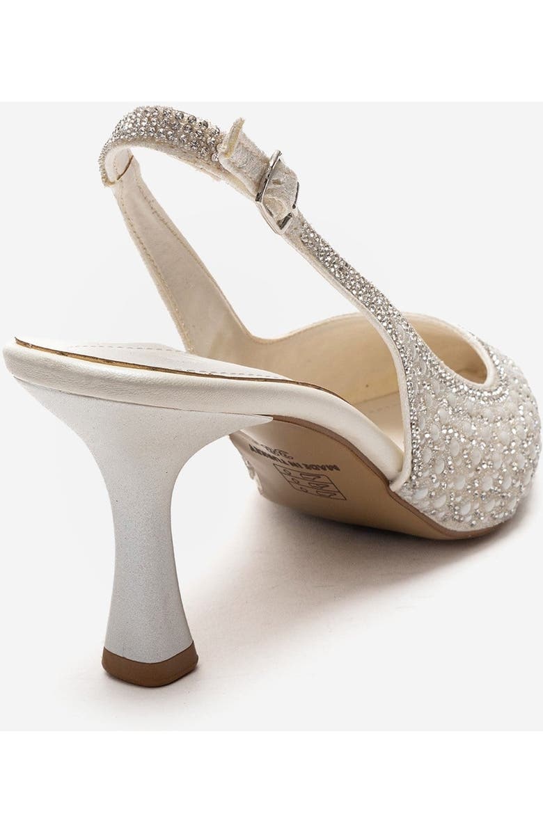 Prologue Shoes Linnea Stiletto Slingback Pump, Alternate, color, Ivory