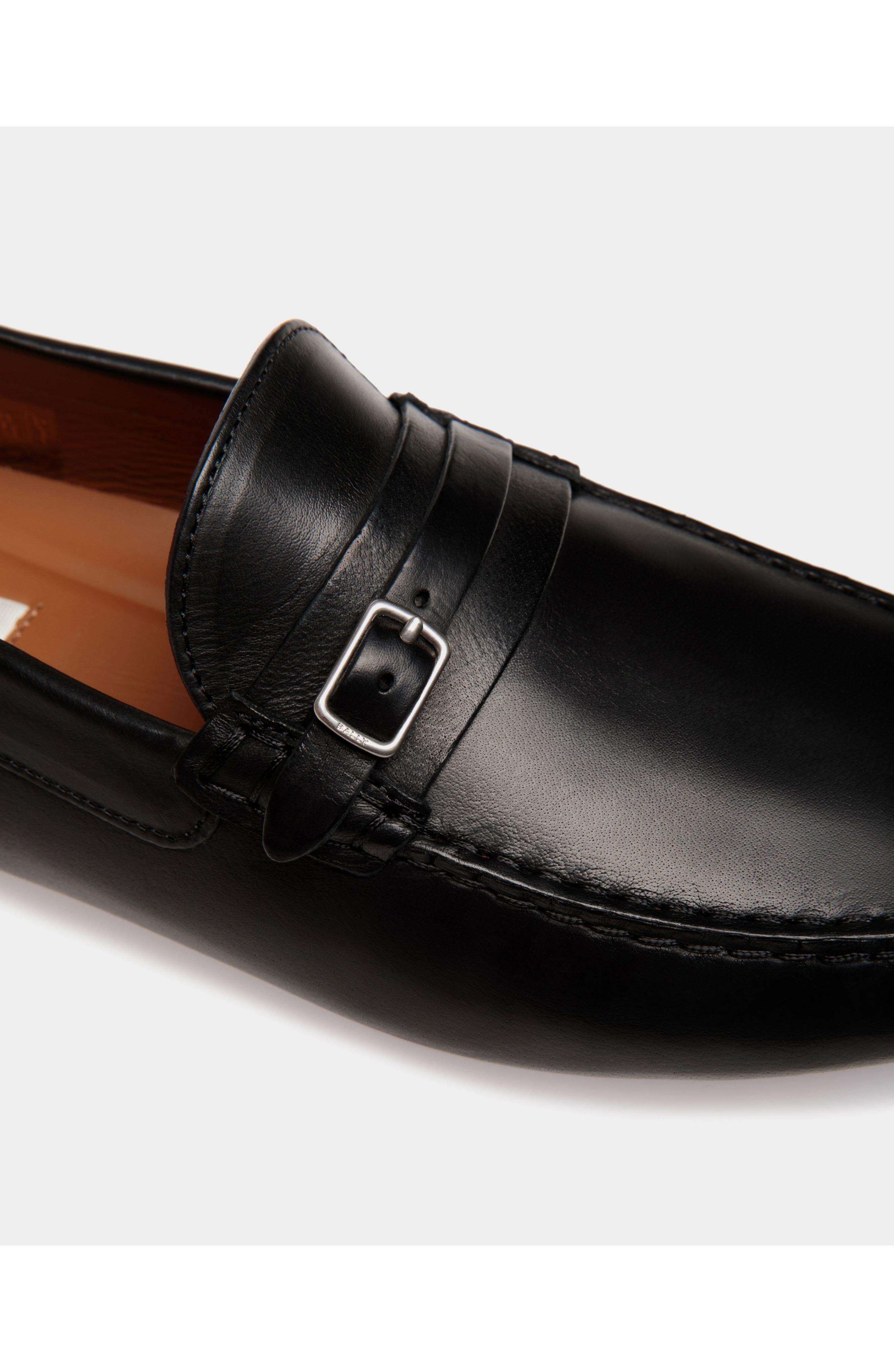 Bally Driver in Buffalo Leather, Alternate, color, 