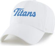 '47 Men's '47 White Tennessee Titans Script Clean Up Adjustable Hat