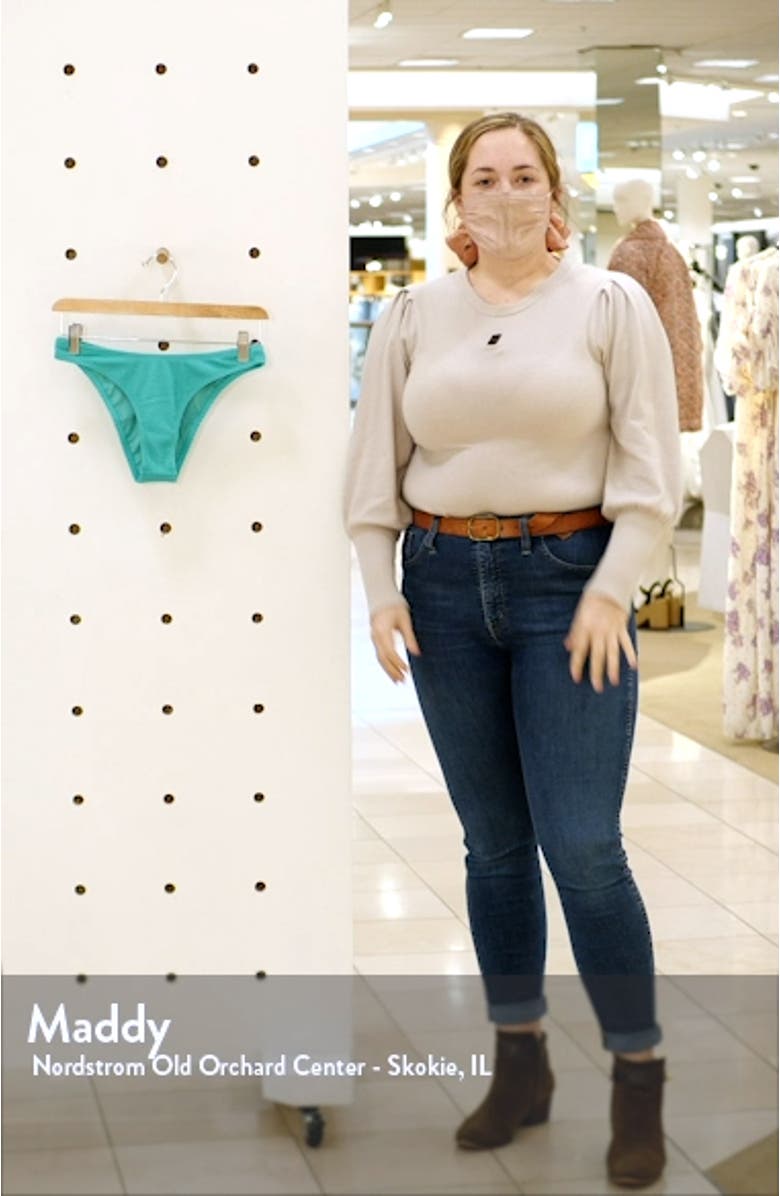 High Hike Recycled Polyester Blend Bikini Bottoms, sales video thumbnail