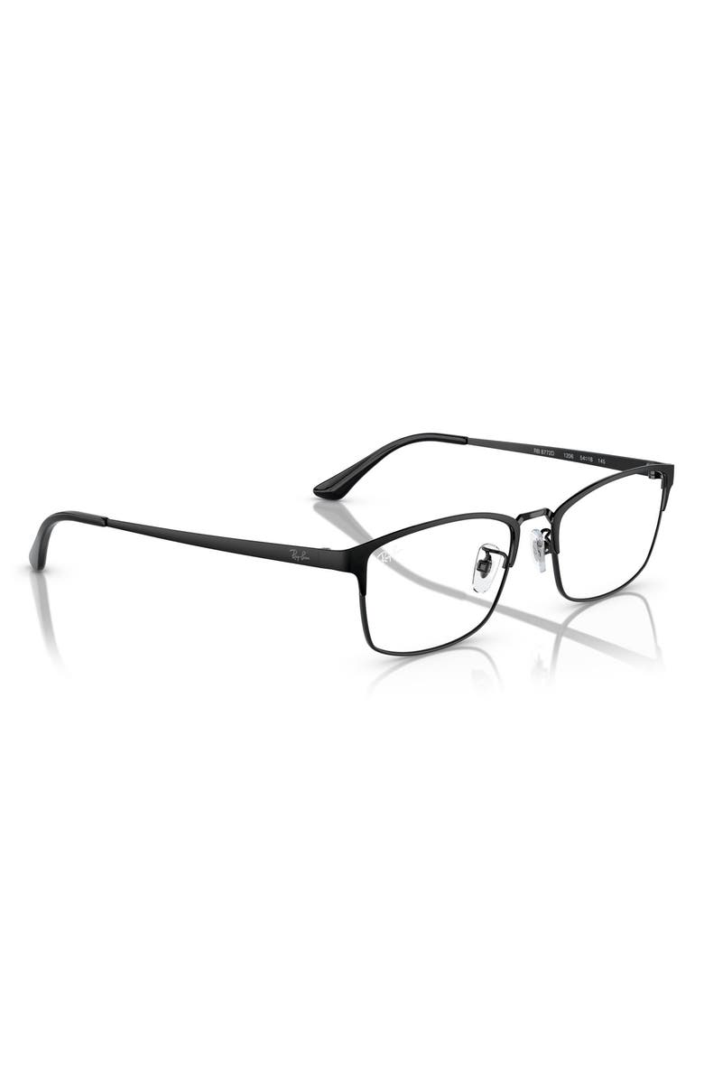 Ray-Ban 56mm Pillow Optical Glasses, Alternate, color, Black