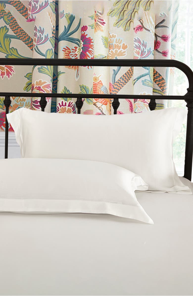 Lilysilk Pure Mulberry Silk Oxford Envelope Luxury Pillowcase, Alternate, color, Natural White