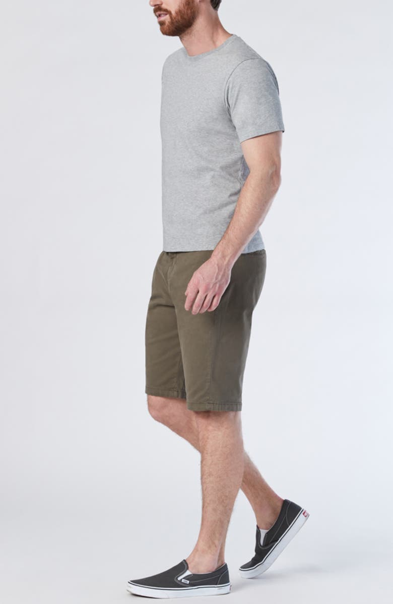 Mavi Jeans Jacob Flat Front Twill Shorts, Alternate, color, Sage Twill