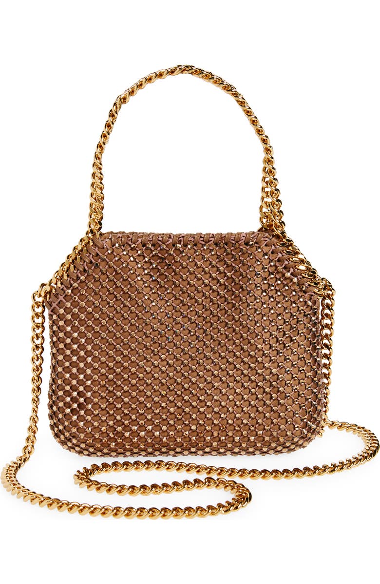 Stella McCartney Mini Falabella Crystal Mesh Crossbody Bag, Alternate, color,