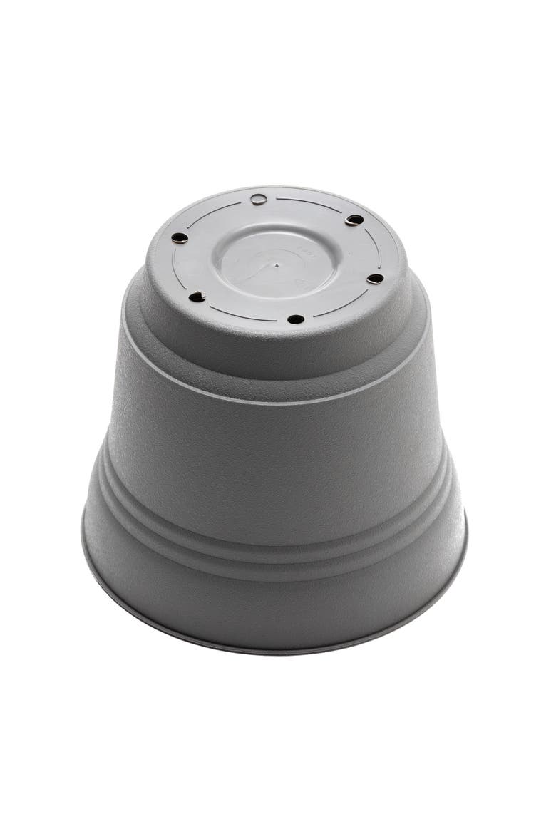 12 Inch Saturn Round Planter With Saucer Tray, Alternate, color, Gray