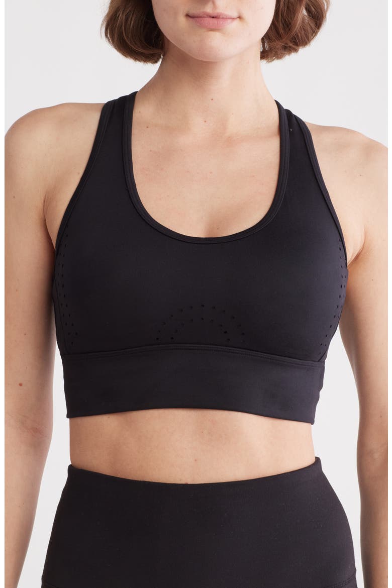 Hazel Sports Bra, Main, color, BLACK