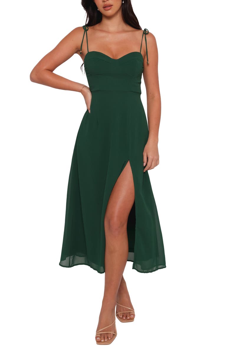 Petal & Pup Meg Chiffon Midi Dress, Main, color, 