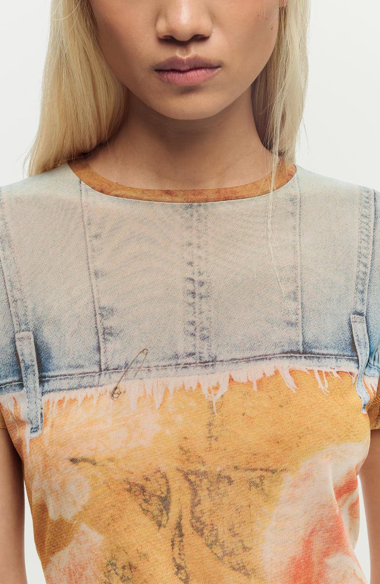 Desigual Patchwork Pattern T-Shirt, Alternate, color,