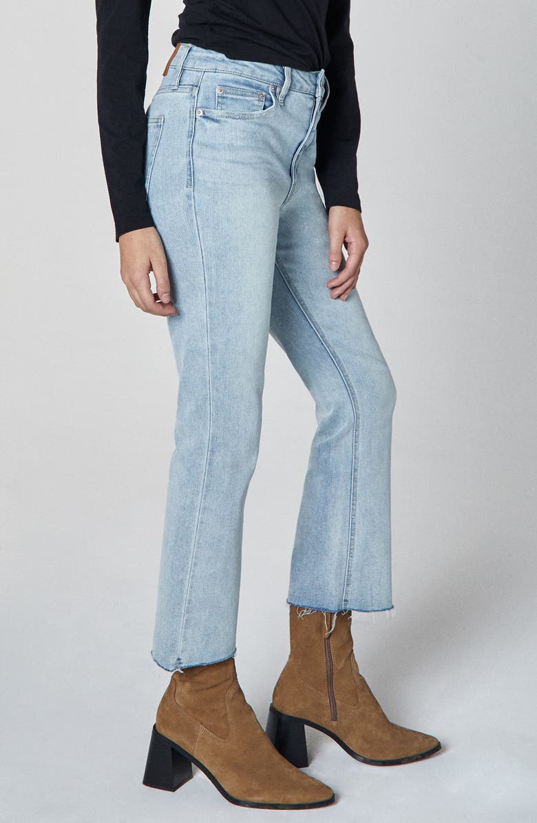 Unpublished Marlow Raw Hem Mid Rise Crop Flare Jeans, Alternate, color, 