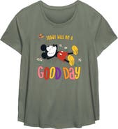 Mickey & Friends Women's Mickey & Friends Today Will Be a Good Day  Graphic T-Shirt
