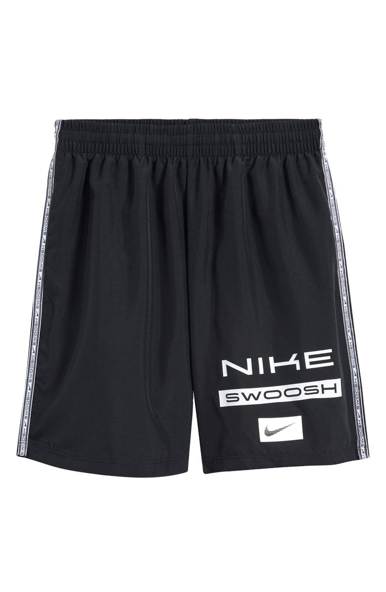 Nike Kids' Multi Dri-FIT Woven Drawstring Shorts, Main, color, Black/ White