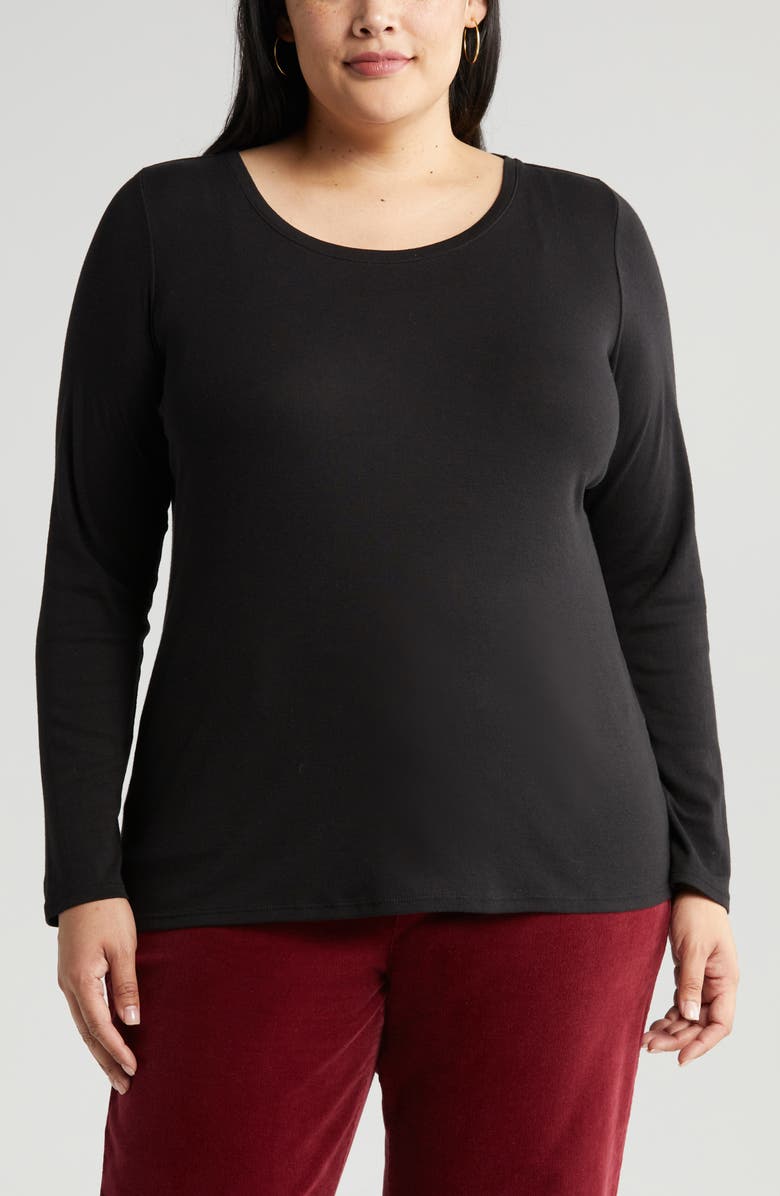Eileen Fisher Organic Cotton Blend Top, Alternate, color,