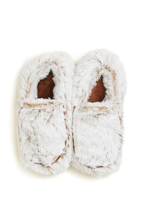 Warmies Marshmallow Plush Slippers In Marshmallow Beige