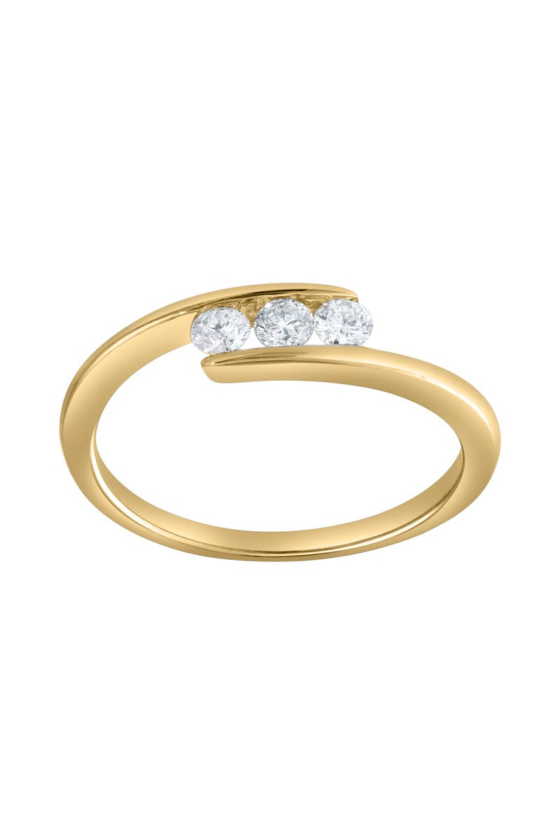 LuvMyJewelry Trilove 0.25 Ct 10K Gold Diamond Ring, Main, color, 10K Yellow Gold