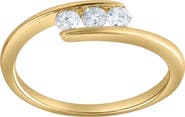 LuvMyJewelry Trilove 0.25 Ct 10K Gold Diamond Ring