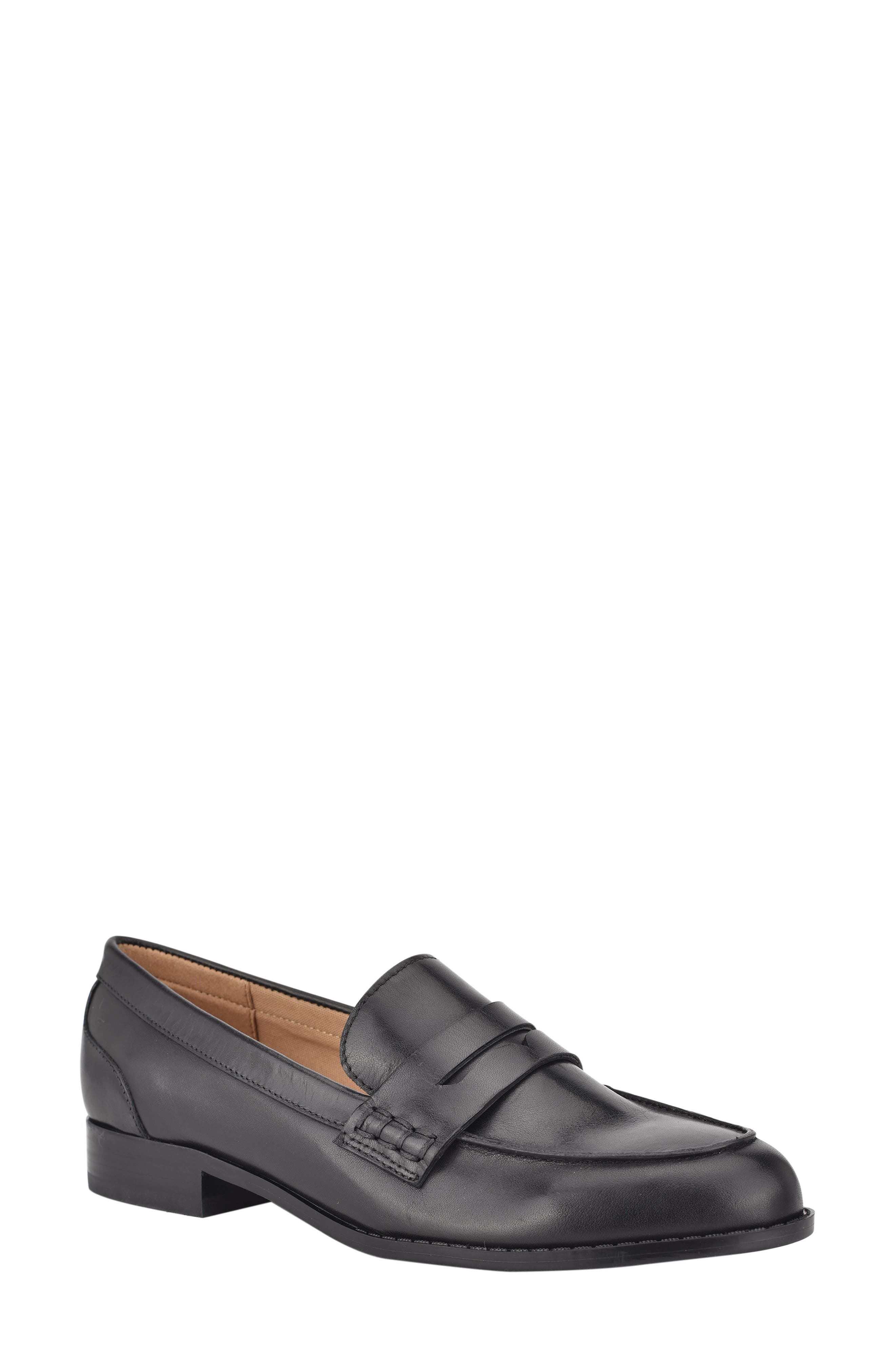 Owlia Loafer, Main, color, BLACK LEATHER