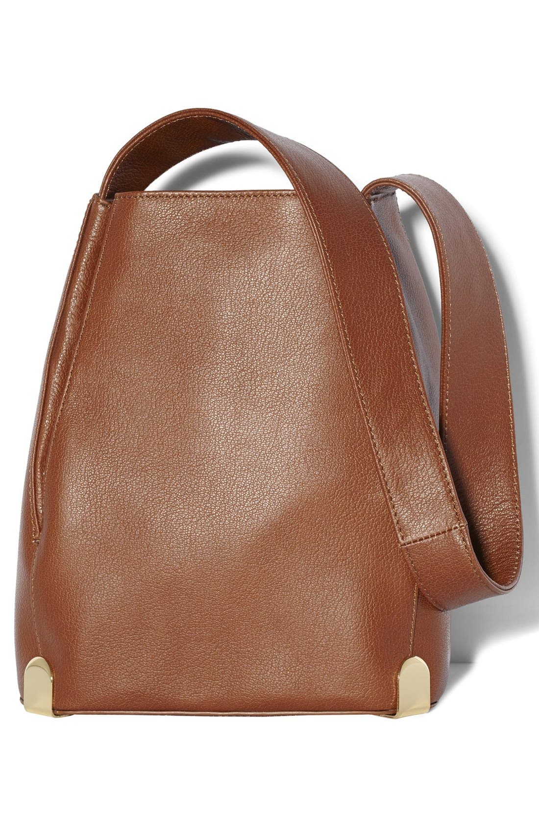 'Janet' Drawstring Tote, Alternate, color, WHISKEY