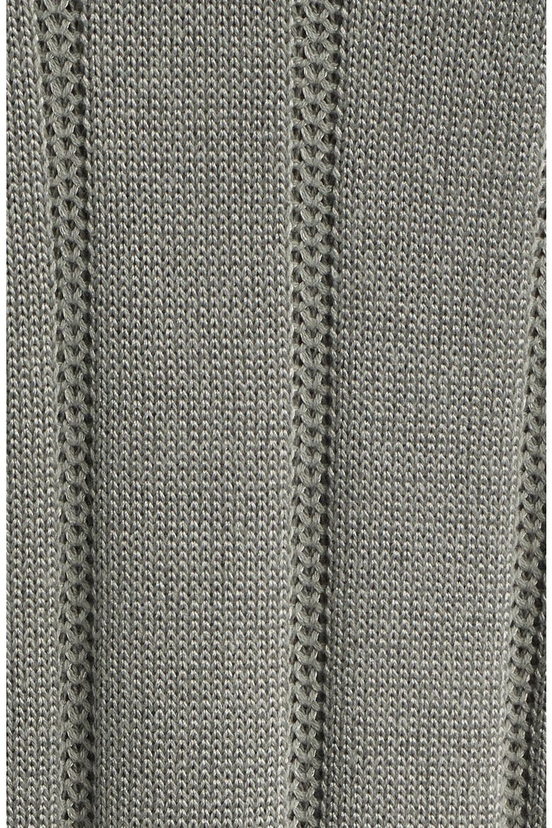 Boxy Short Sleeve Polo Sweater, Alternate, color, GREY FOSSIL