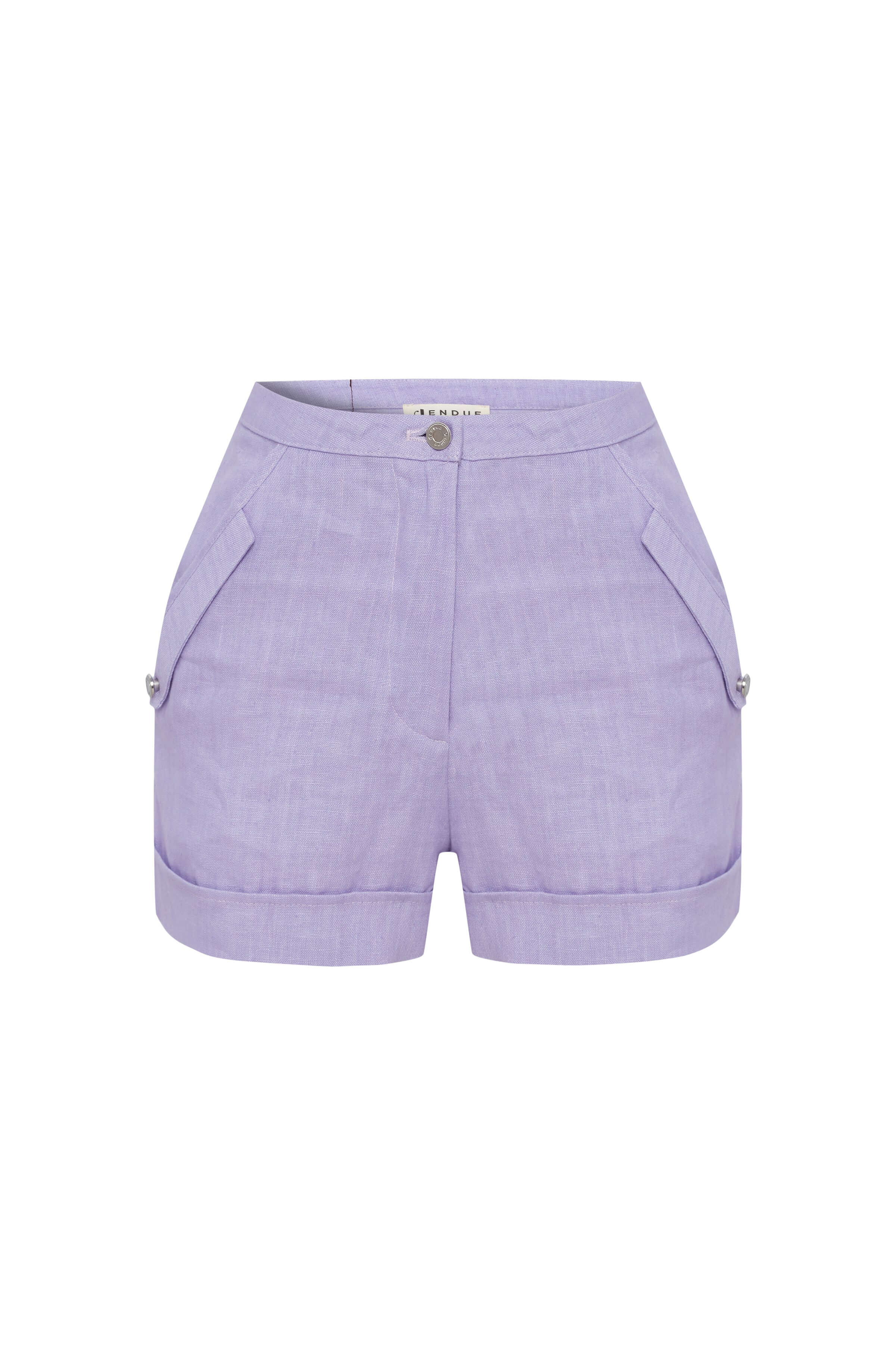 Amara Denim Linen Shorts - image 3