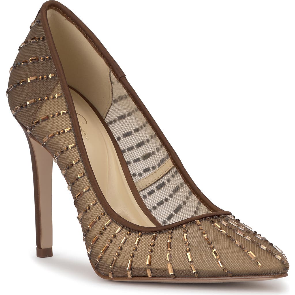 Jessica Simpson Piviano Pointed Toe Pump In Brown