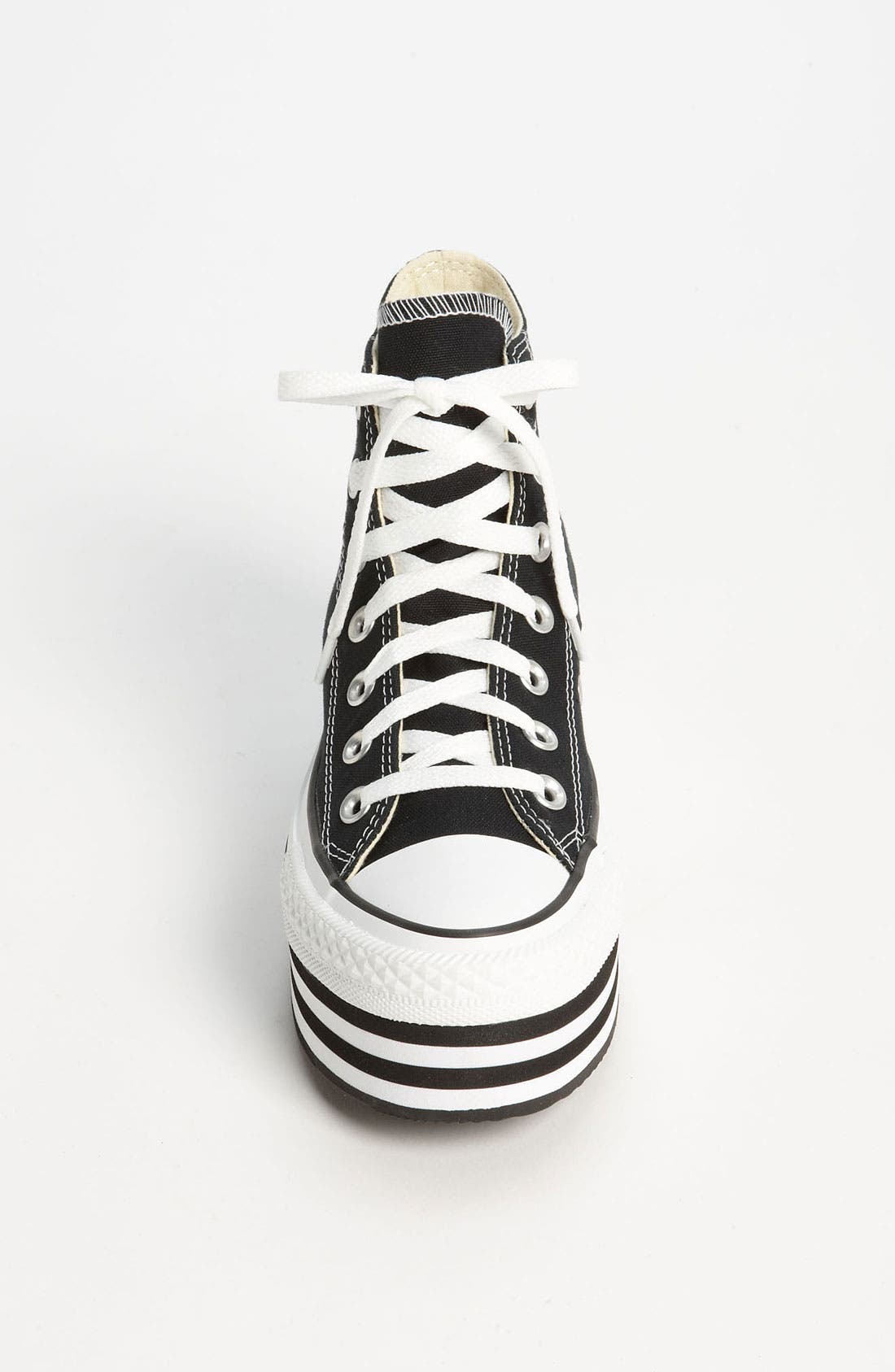 Chuck Taylor® Platform Hi Sneaker, Alternate, color, BLACK/ WHITE