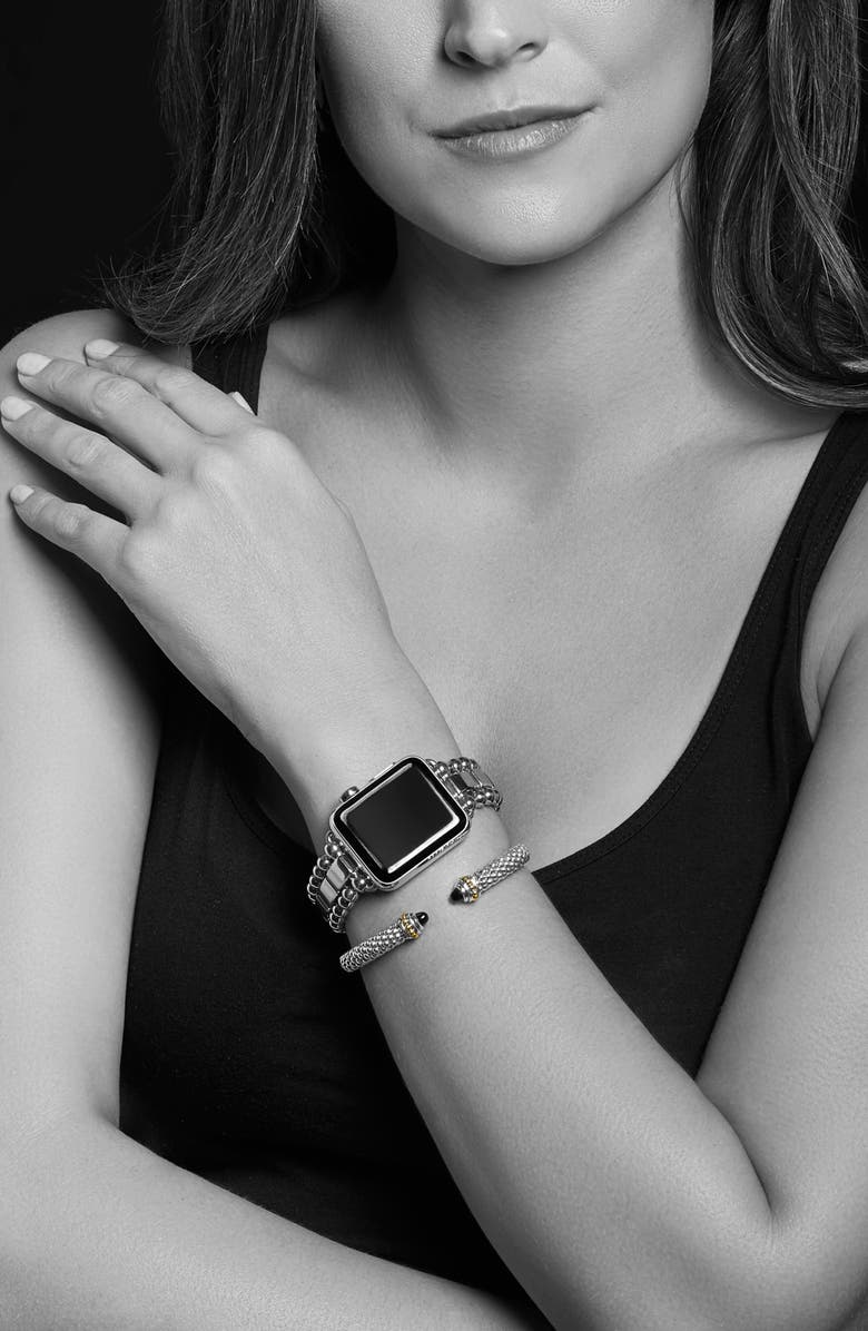 LAGOS Smart Caviar Apple Watch<sup>®</sup> Watchband & Cuff Set, Alternate, color, 