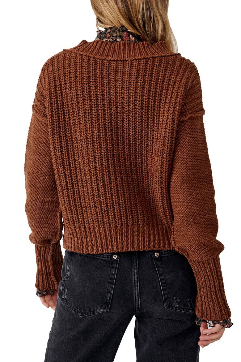 Bell Song Cotton Blend Sweater, Alternate, color, CHOCOLATE SWIRL
