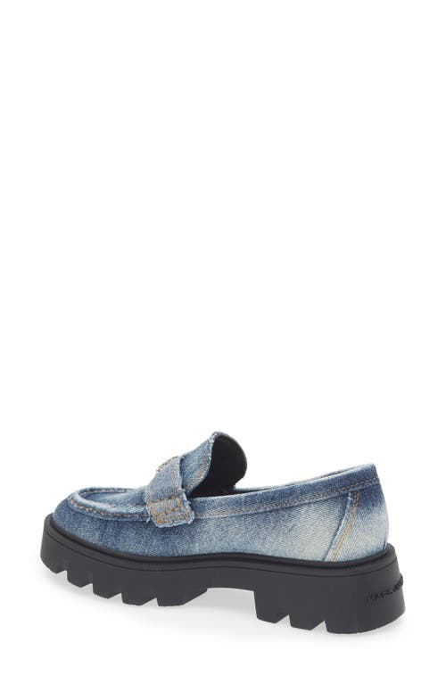 Marc Jacobs The Faded Denim Frankie Loafers In Multi
