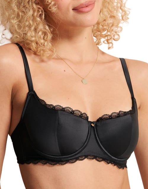 Adore Me Elsie Contour Balconette Bra In Black