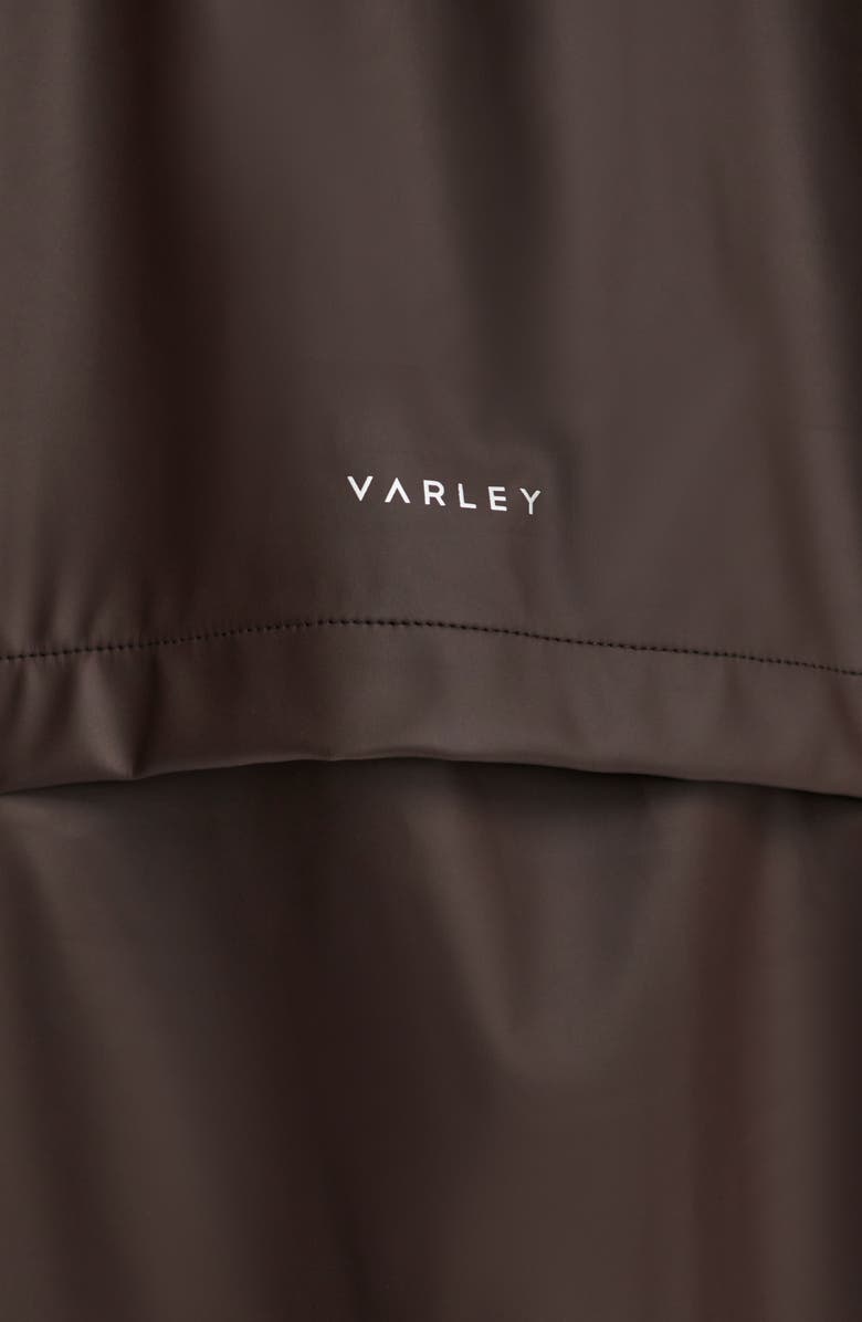 Varley Kirsten Waterproof Hooded Raincoat, Alternate, color, Dark Truffle