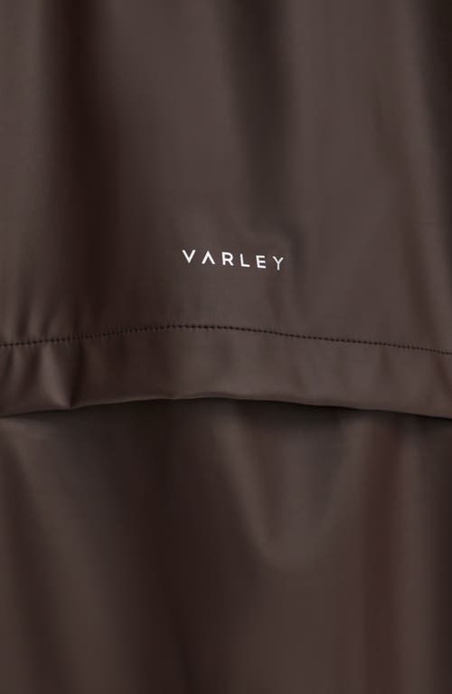 Varley Kirsten Hooded Paneled Coated-shell Jacket In Brown