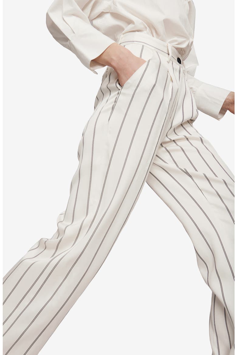 Ryan Stripe Trousers, Alternate, color, CREAM AND BLACK
