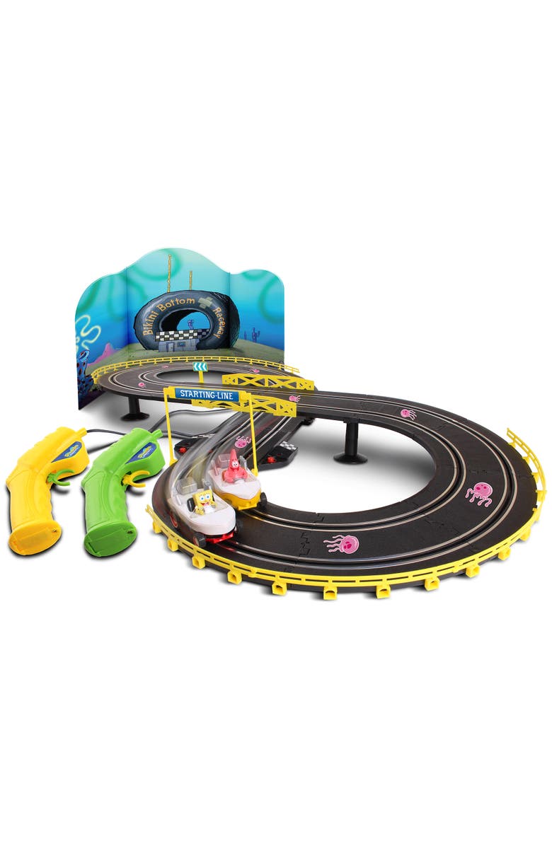 NKOK Spongebob Squarepants Hot Boat Rc Slot Car Race Set, Alternate, color, Multicolored