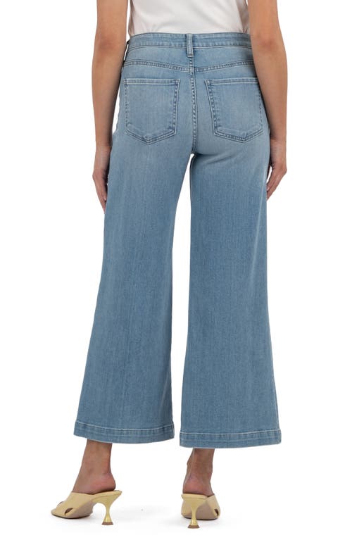 Kut From The Kloth Meg Patch Pocket Mid Rise Ankle Wide Leg Jeans