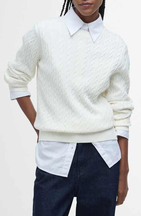 Hartland Cotton Cable Crewneck Sweater