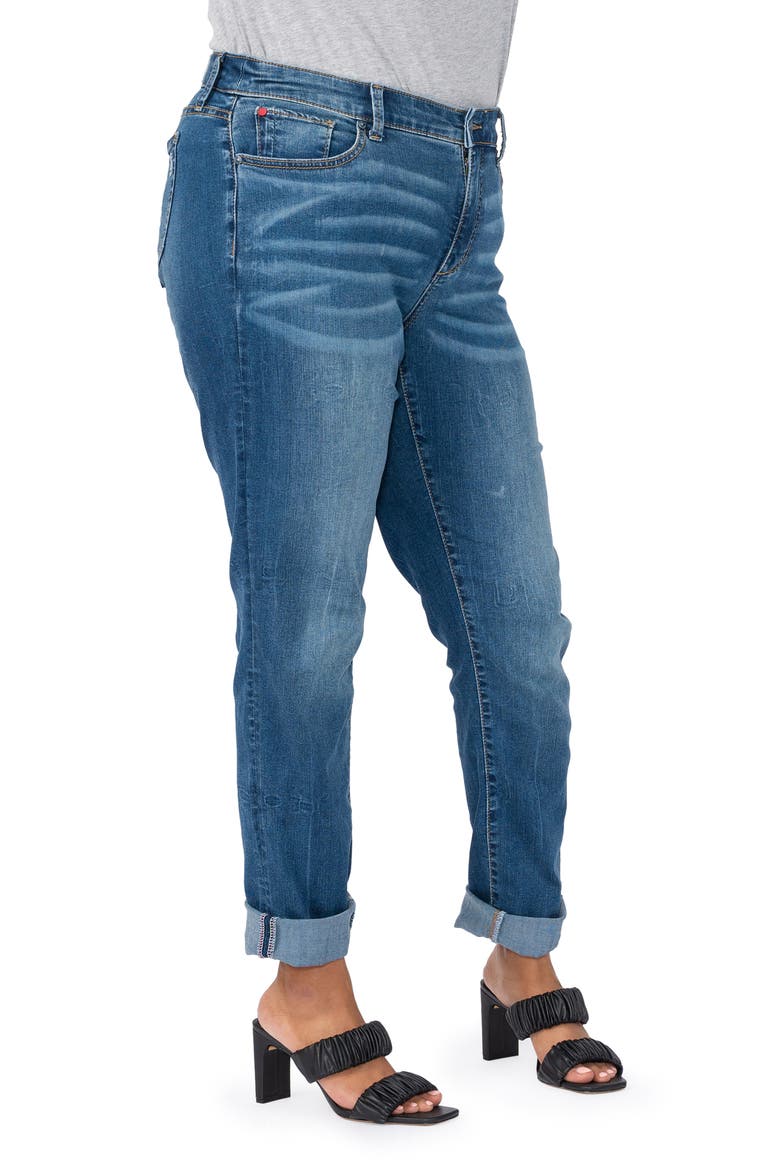 High Waist Boyfriend Jeans, Alternate, color, SANDRA