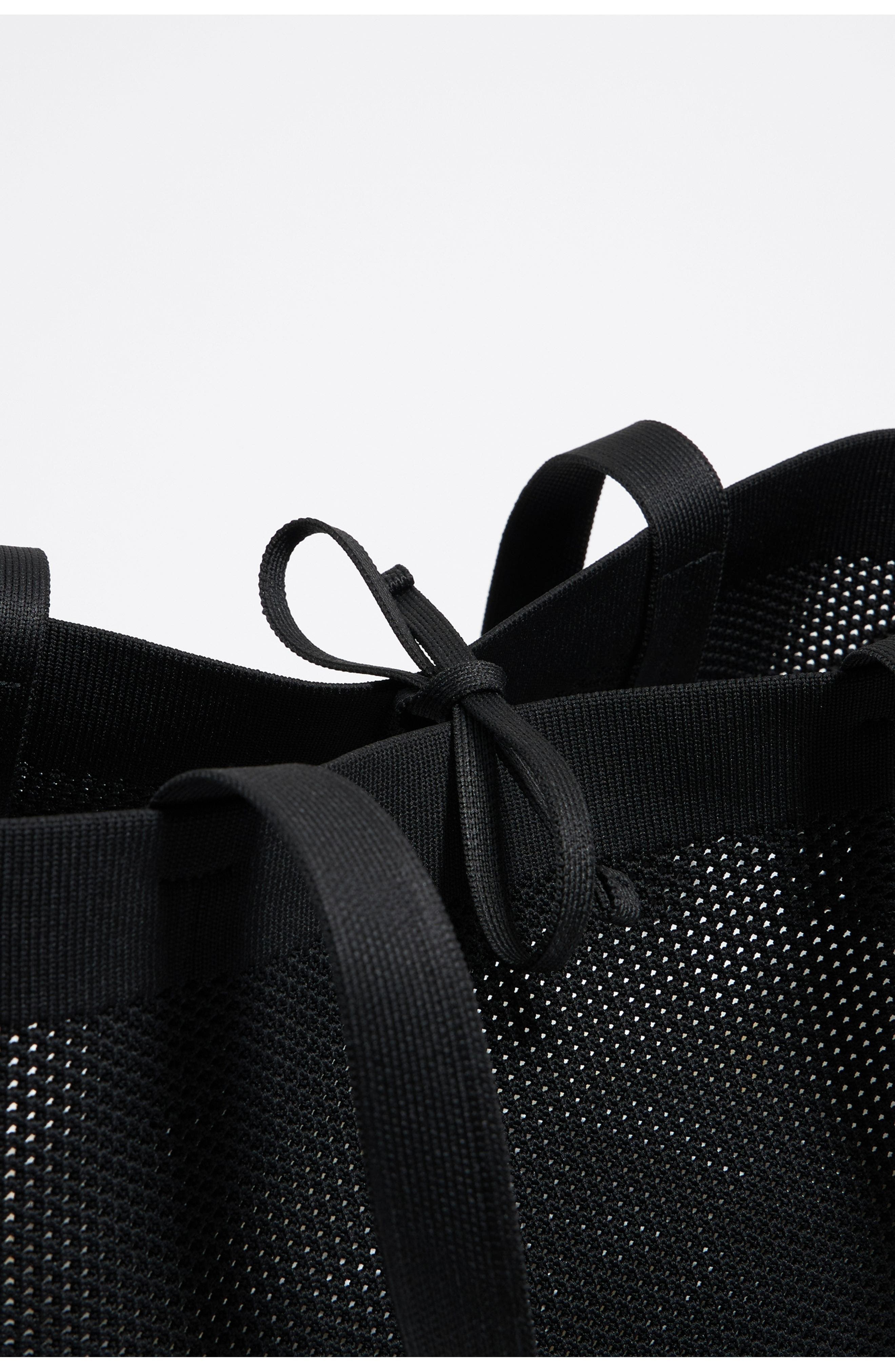 Bimba y Lola Medium Flyknit Shopper Bag, Alternate, color, Black