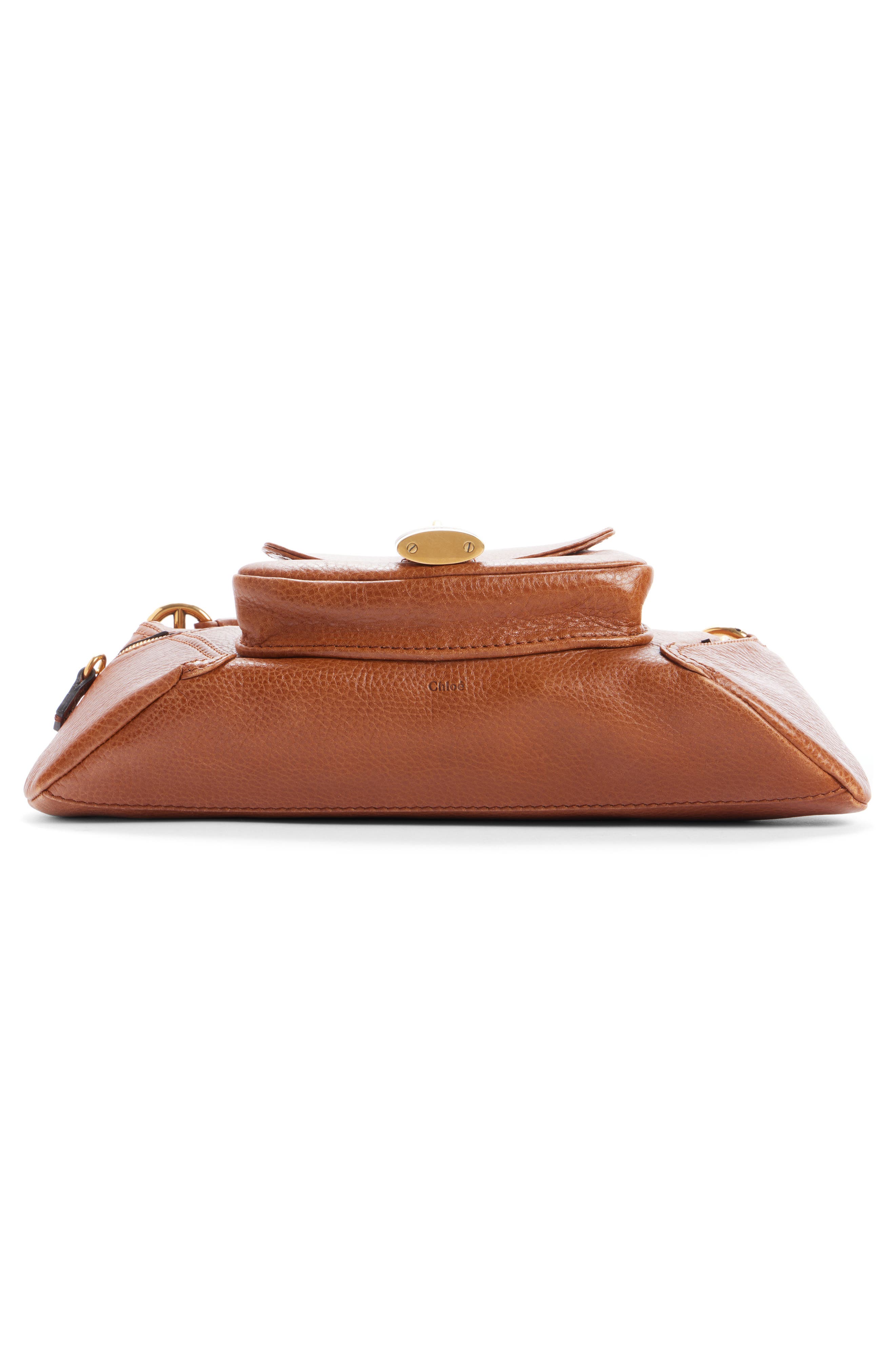 Chloé The 99 Leather Shoulder Bag, Alternate, color, Clay Brown 26M