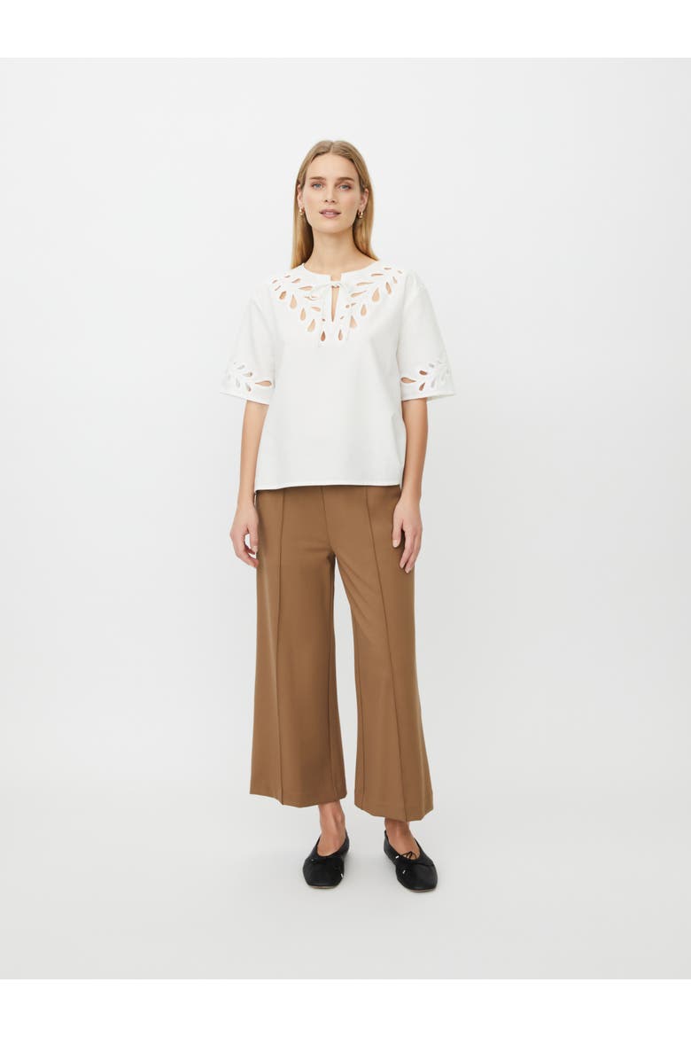 MaDyselle Cutwork Detail Blouse, Alternate, color, White